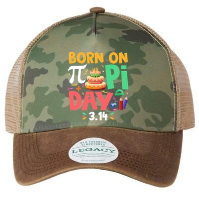Born On Pi Day 3 14 Pi Symbol Mathematic Math Lover Birthday Meaningful Gift Legacy Tie Dye Trucker Hat