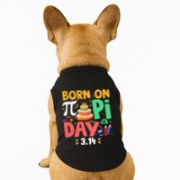 Born On Pi Day 3 14 Pi Symbol Mathematic Math Lover Birthday Meaningful Gift Doggie Tank