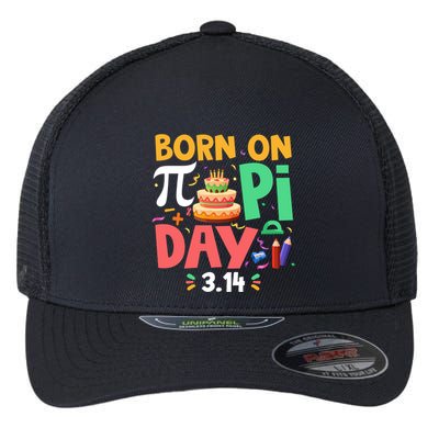 Born On Pi Day 3 14 Pi Symbol Mathematic Math Lover Birthday Meaningful Gift Flexfit Unipanel Trucker Cap