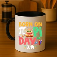 Born On Pi Day 3 14 Pi Symbol Mathematic Math Lover Birthday Meaningful Gift Mug