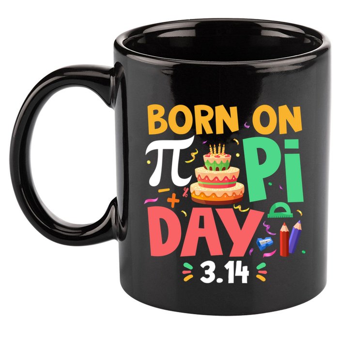 Born On Pi Day 3 14 Pi Symbol Mathematic Math Lover Birthday Meaningful Gift 11oz C Handle Ceramic Mug