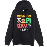 Born On Pi Day 3 14 Pi Symbol Mathematic Math Lover Birthday Meaningful Gift Premium Pullover Hoodie