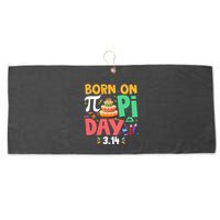 Born On Pi Day 3 14 Pi Symbol Mathematic Math Lover Birthday Meaningful Gift Large Microfiber Waffle Golf Towel