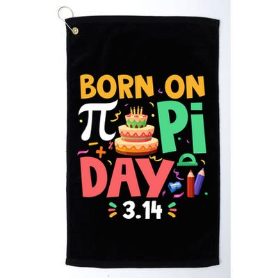 Born On Pi Day 3 14 Pi Symbol Mathematic Math Lover Birthday Meaningful Gift Golf Towel
