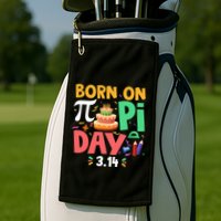 Born On Pi Day 3 14 Pi Symbol Mathematic Math Lover Birthday Meaningful Gift Golf Towel