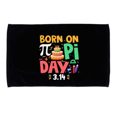 Born On Pi Day 3 14 Pi Symbol Mathematic Math Lover Birthday Meaningful Gift Microfiber Hand Towel