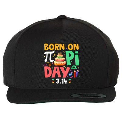 Born On Pi Day 3 14 Pi Symbol Mathematic Math Lover Birthday Meaningful Gift Wool Snapback Cap