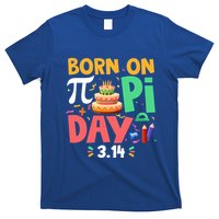 Born On Pi Day 3 14 Pi Symbol Mathematic Math Lover Birthday Meaningful Gift T-Shirt