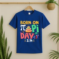 Born On Pi Day 3 14 Pi Symbol Mathematic Math Lover Birthday Meaningful Gift T-Shirt