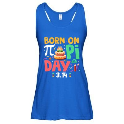 Born On Pi Day 3 14 Pi Symbol Mathematic Math Lover Birthday Meaningful Gift Ladies Essential Flowy Tank