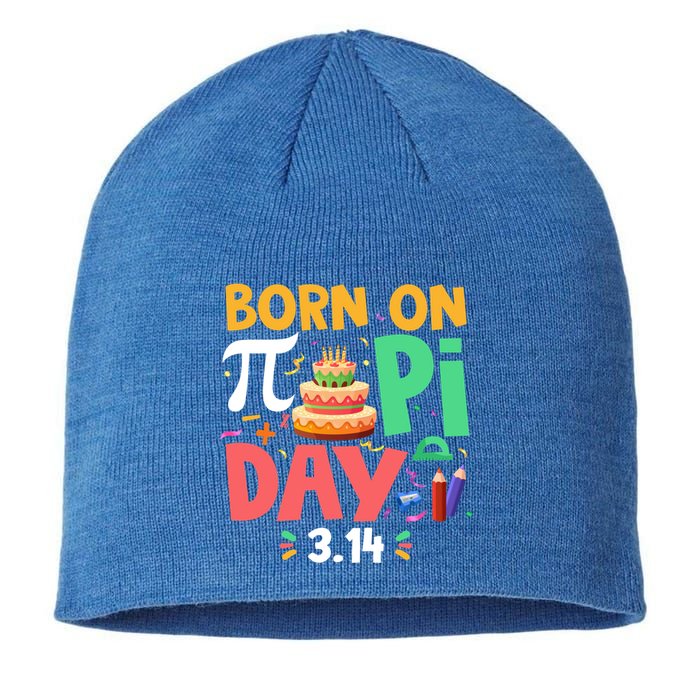 Born On Pi Day 3 14 Pi Symbol Mathematic Math Lover Birthday Meaningful Gift Sustainable Beanie