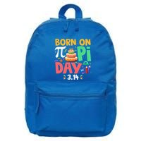 Born On Pi Day 3 14 Pi Symbol Mathematic Math Lover Birthday Meaningful Gift 16 in Basic Backpack