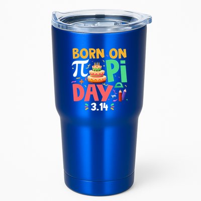 Born On Pi Day 3 14 Pi Symbol Mathematic Math Lover Birthday Meaningful Gift Tumbler