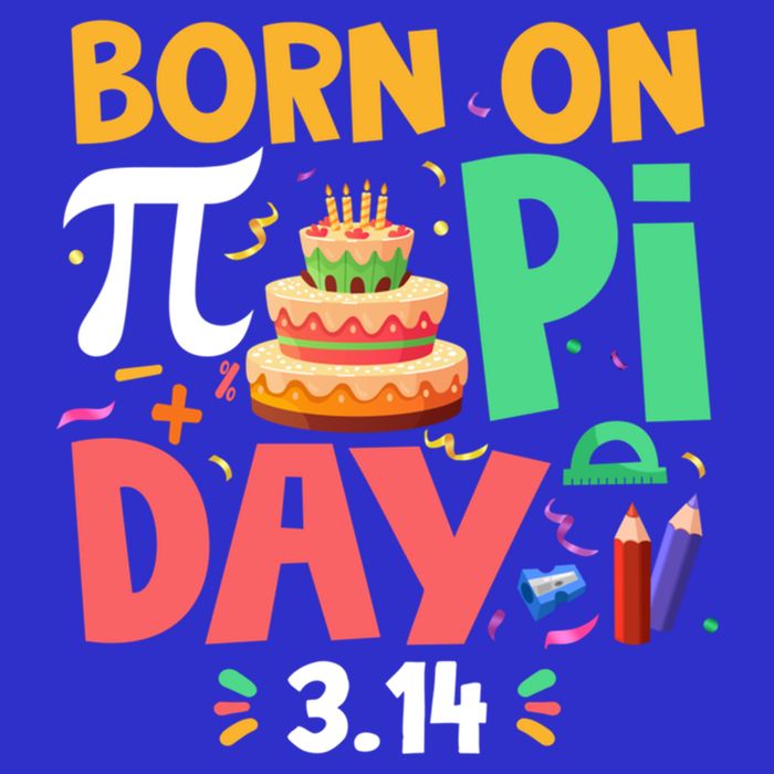 Born On Pi Day 3 14 Pi Symbol Mathematic Math Lover Birthday Meaningful Gift Stripe Pom Pom Beanie