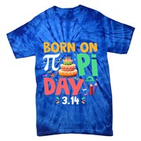Born On Pi Day 3 14 Pi Symbol Mathematic Math Lover Birthday Meaningful Gift Tie-Dye T-Shirt