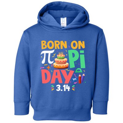 Born On Pi Day 3 14 Pi Symbol Mathematic Math Lover Birthday Meaningful Gift Toddler Hoodie
