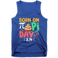 Born On Pi Day 3 14 Pi Symbol Mathematic Math Lover Birthday Meaningful Gift Tank Top