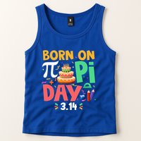Born On Pi Day 3 14 Pi Symbol Mathematic Math Lover Birthday Meaningful Gift Tank Top