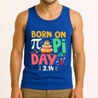 Born On Pi Day 3 14 Pi Symbol Mathematic Math Lover Birthday Meaningful Gift Tank Top