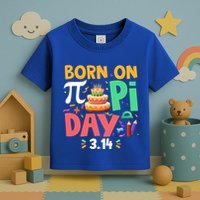Born On Pi Day 3 14 Pi Symbol Mathematic Math Lover Birthday Meaningful Gift Toddler T-Shirt