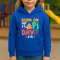 Born On Pi Day 3 14 Pi Symbol Mathematic Math Lover Birthday Meaningful Gift Kids Hoodie