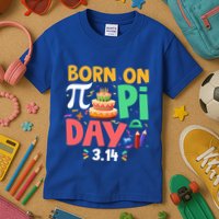 Born On Pi Day 3 14 Pi Symbol Mathematic Math Lover Birthday Meaningful Gift Kids T-Shirt
