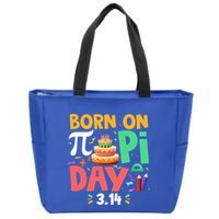 Born On Pi Day 3 14 Pi Symbol Mathematic Math Lover Birthday Meaningful Gift Zip Tote Bag
