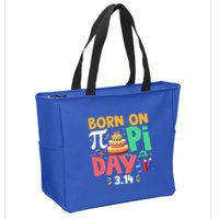 Born On Pi Day 3 14 Pi Symbol Mathematic Math Lover Birthday Meaningful Gift Zip Tote Bag