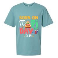 Born On Pi Day 3 14 Pi Symbol Mathematic Math Lover Birthday Meaningful Gift Sueded Cloud Jersey T-Shirt