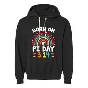 Born On Pi Day Pi Day Math Teacher Garment-Dyed Fleece Hoodie