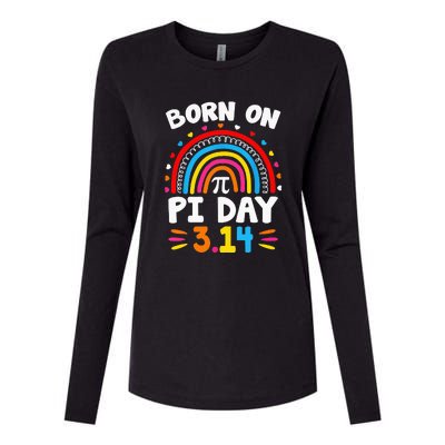 Born On Pi Day Pi Day Math Teacher Womens Cotton Relaxed Long Sleeve T-Shirt