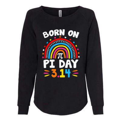 Born On Pi Day Pi Day Math Teacher Womens California Wash Sweatshirt