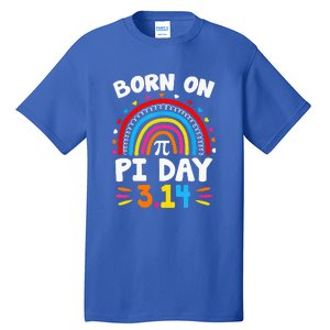 Born On Pi Day Pi Day Math Teacher Tall T-Shirt