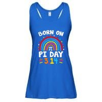 Born On Pi Day Pi Day Math Teacher Ladies Essential Flowy Tank