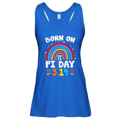 Born On Pi Day Pi Day Math Teacher Ladies Essential Flowy Tank