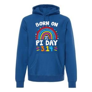 Born On Pi Day Pi Day Math Teacher Premium Hoodie