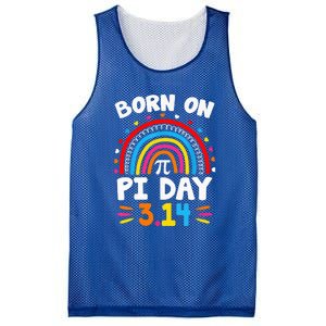 Born On Pi Day Pi Day Math Teacher Mesh Reversible Basketball Jersey Tank