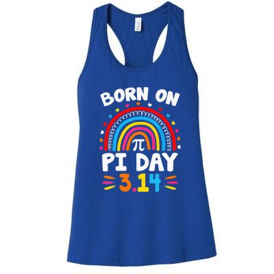 Born On Pi Day Pi Day Math Teacher Women's Racerback Tank