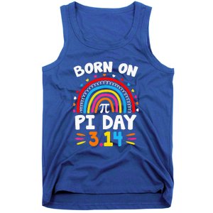 Born On Pi Day Pi Day Math Teacher Tank Top