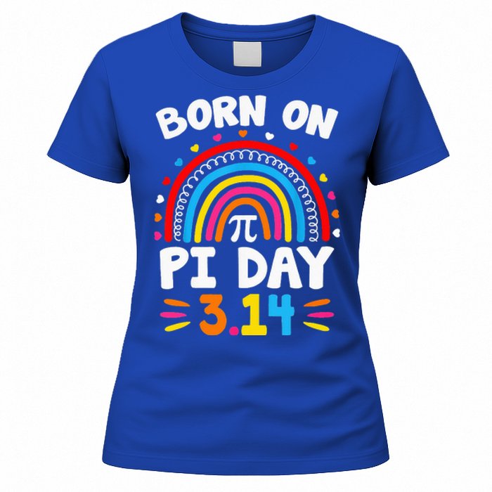 Born On Pi Day Pi Day Math Teacher Women's T-Shirt