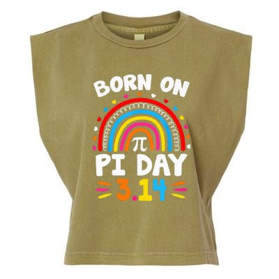 Born On Pi Day Pi Day Math Teacher Garment-Dyed Women's Muscle Tee