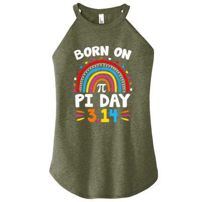 Born On Pi Day Pi Day Math Teacher Women's Perfect Tri Rocker Tank