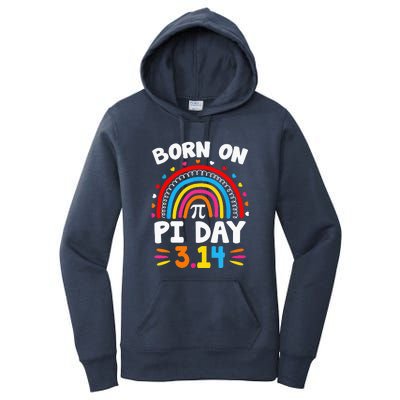 Born On Pi Day Pi Day Math Teacher Women's Pullover Hoodie