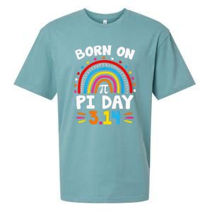 Born On Pi Day Pi Day Math Teacher Sueded Cloud Jersey T-Shirt