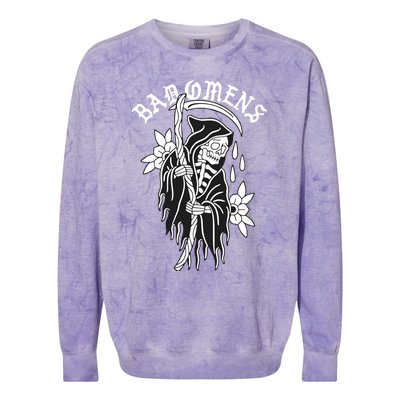 Bad Omen Reaper The Death Of Peace Of Mind Colorblast Crewneck Sweatshirt