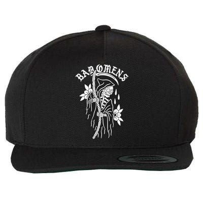 Bad Omen Reaper The Death Of Peace Of Mind Wool Snapback Cap