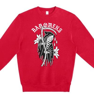 Bad Omen Reaper The Death Of Peace Of Mind Premium Crewneck Sweatshirt