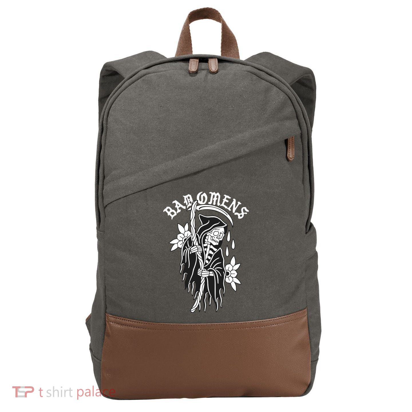 Bad Omen Reaper The Death Of Peace Of Mind Cotton Canvas Backpack