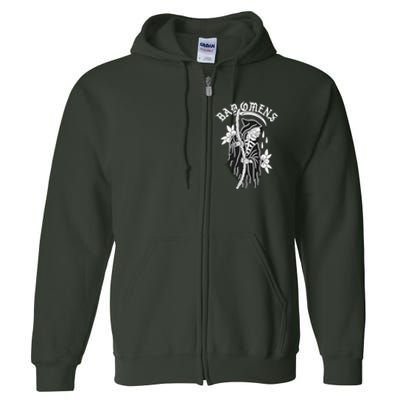 Bad Omen Reaper The Death Of Peace Of Mind Full Zip Hoodie