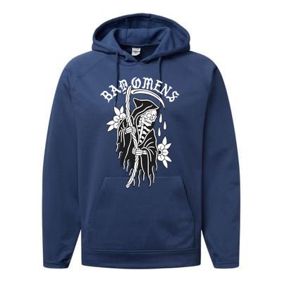 Bad Omen Reaper The Death Of Peace Of Mind Performance Fleece Hoodie